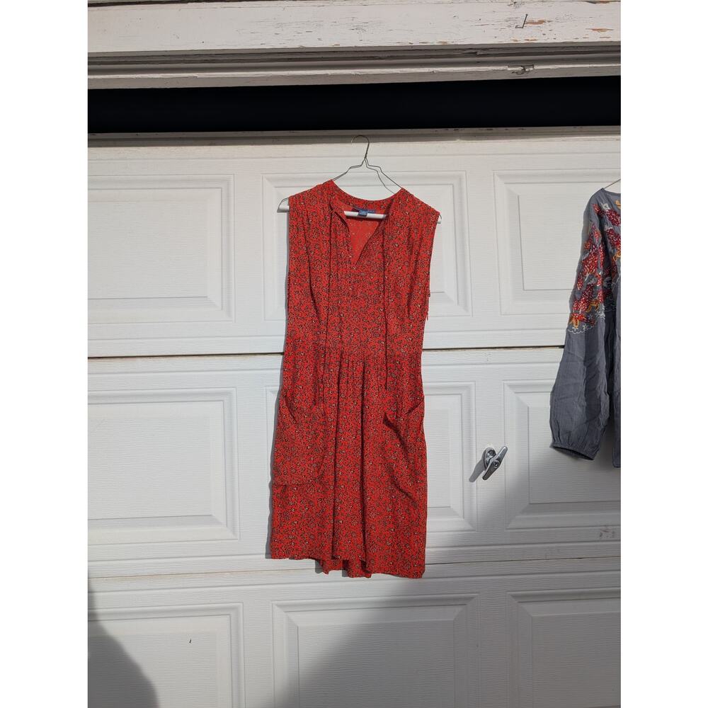 Anthropologie Lil Orange Floral Dress - Size 2